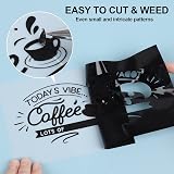 VINYL FROG Matte Permanent Vinyl 12x60in Black Self Adhesive Craft Vinyl view 2