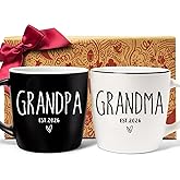 Promoted To Grandparents Mugs Gift for Couple, Grandma And Grandpa, Baby Announcement Gifts For Grandparents Est 2026, Grandma And Grandpa Announcement Gifts, New Grandparent Gift First Time 2026-1