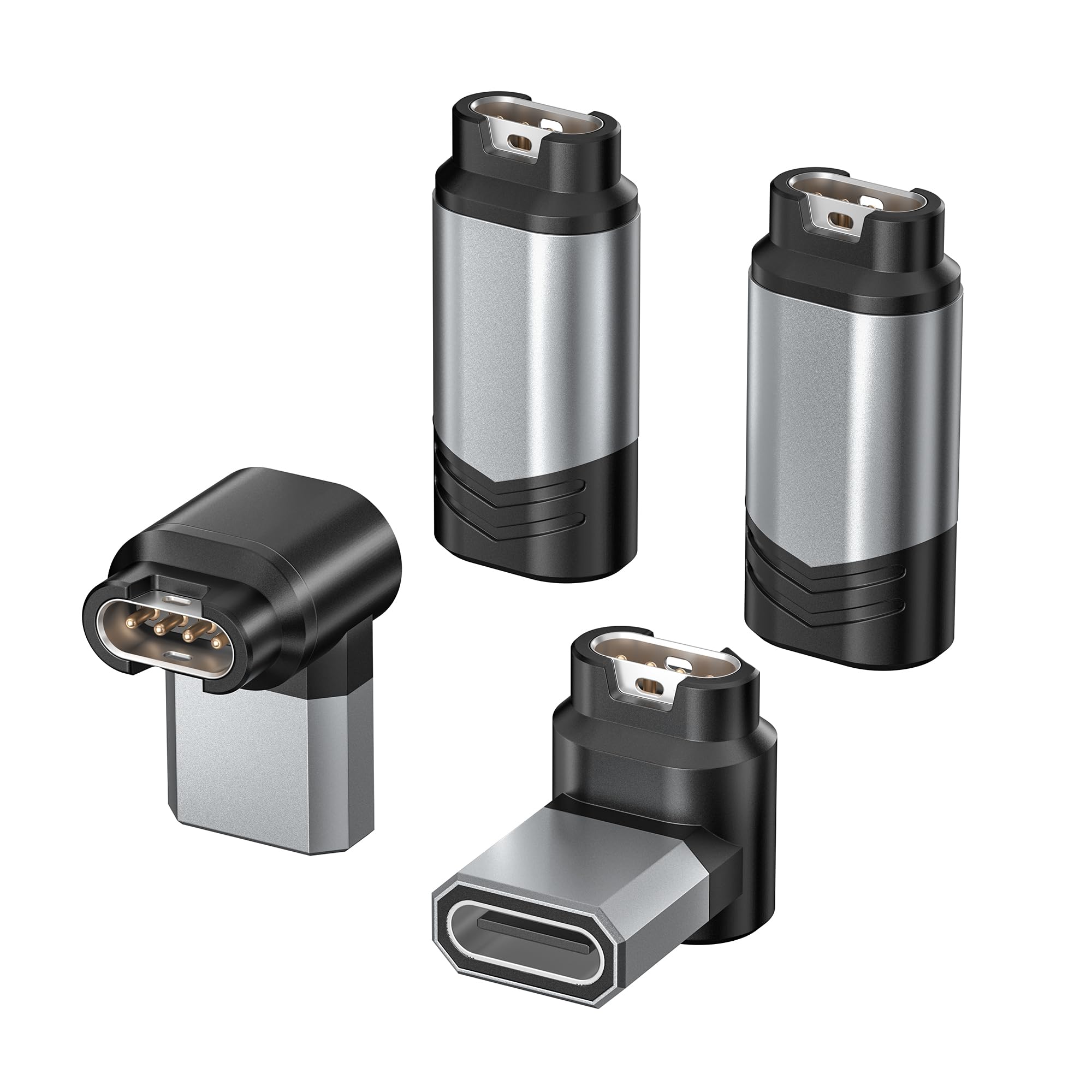 RUXELY USB C to Garmin Watch Charger Adapter 4Pack,Type C Cable Charging Converter for Fenix 8 E 7 7S 7X 6 5 Plus,Forerunner 570 970 165 265 965 955,Vivoactive 6 5,Venu x1,Tactix 8,Quatix 8 7,Approach