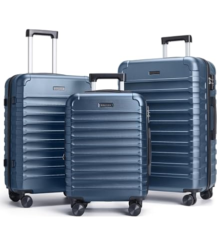 Amazon.com | IZOD Sabina 3 Piece Expandable Hardside Luggage Set