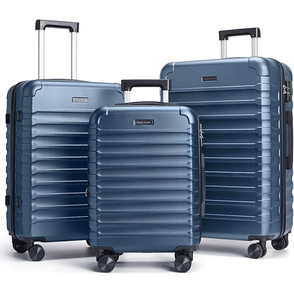 Amazon.com | GinzaTravel PP material 3-piece expandable luggage