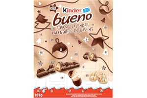 KINDER BUENO Advent Calendar 2025, 24 Assorted Christmas Chocolates, 181g