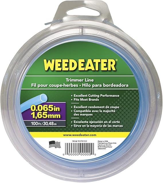 Weed Eater string trimmer line .065 100ft spool Garden