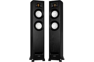 Fluance Ri91 Reference Stereo Powered Floorstanding Tower Speakers with High Performance AMT Tweeters, 2x6.5 Drivers, 150W Am