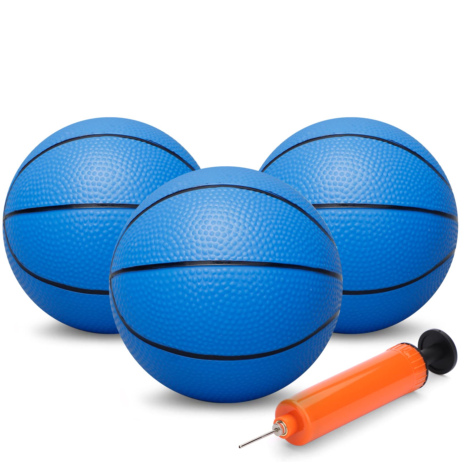 Photo 1 of Amarlozn Mini Basketball for Mini Basketball Hoop, 5" Replacement Basketball for Over The Door Basketball Hoop, Little PVC Basketballs for Kids Toddler, Beach Indoor Outdoor Sport Game Gift, Blue