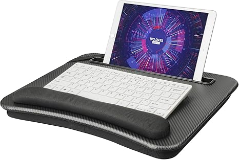 Huanuo Laptop Lap Desk Portable Lap Desk With Elastic Band And