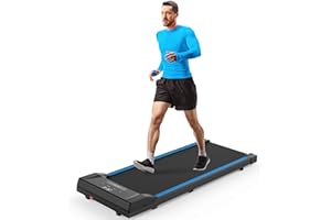 TODO Under Desk Treadmill Walking Pad 2 in 1 Walkstation Jogging Running Portable Installation Free for Home Office Use, Slim Flat LED Display and Remote Control