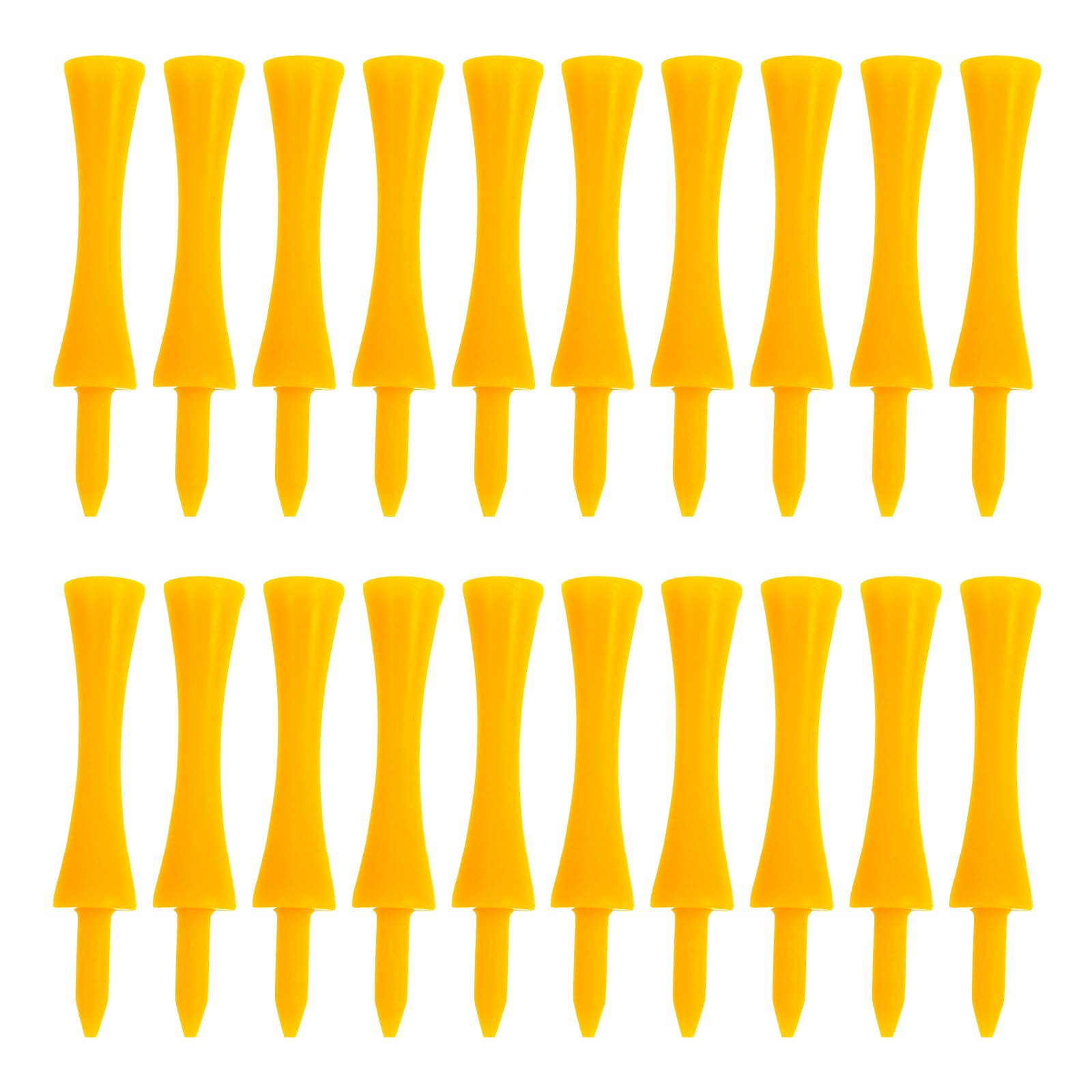 MUXSAM Golf Tees Plastic Rubber Tip Soft Cushion top Tipped Tees 100Pcs 70mm