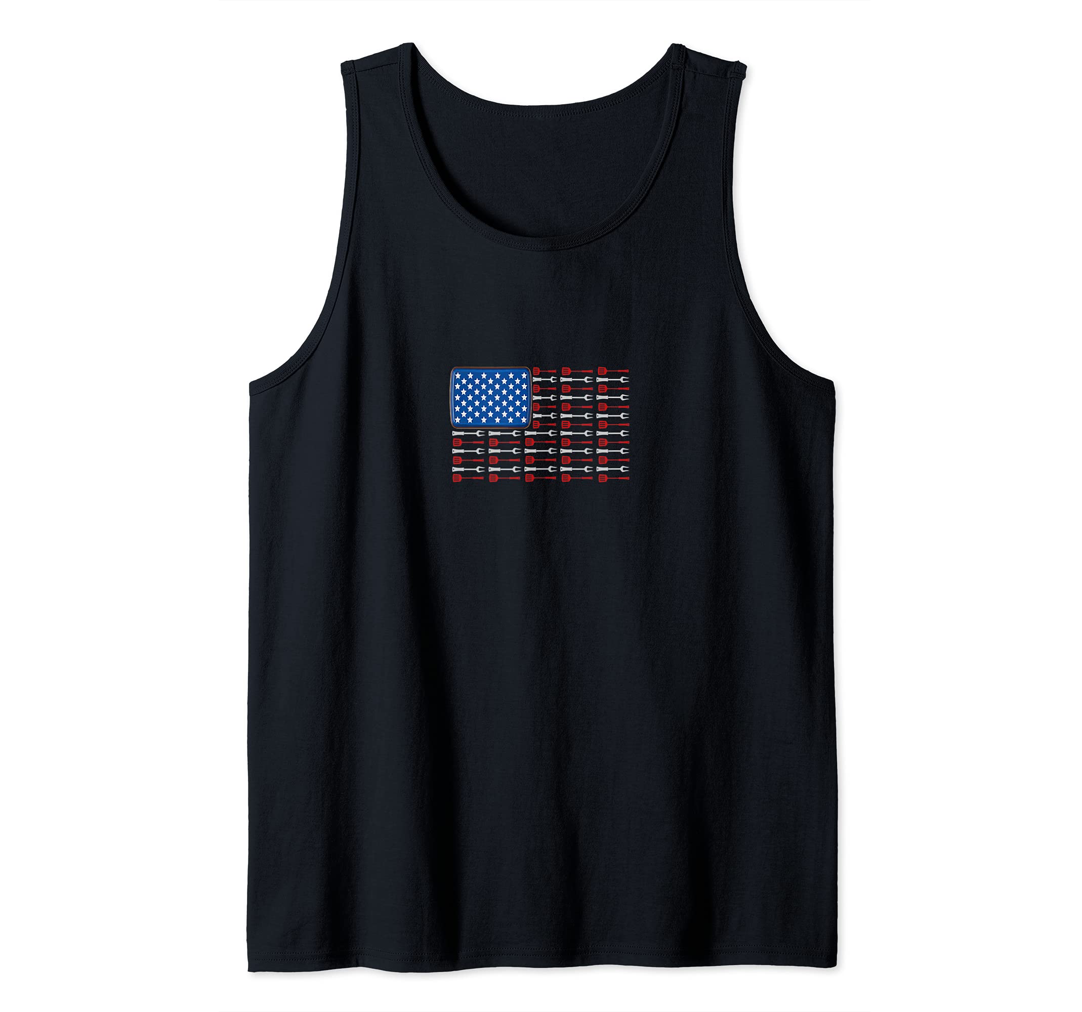 American Flag Barbecue Tank Top