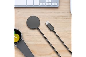 USB C Metal Head Charger Compatible with Samsung Galaxy Watch 8/7 FE/7/6/6 Classic / 5/5 Pro/4/4 Classic/3 Charger,Wireless C