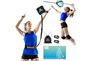 focopot Volleyball Training Equipment Aid,Solo Serve & Spike Trainer to Practice Block,Hit, Set and Pass,Volleyball Practice Equipment Gifts for Beginners & Pro