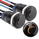 APIELE 12mm Latching Push Button Switch Pre-Wired
