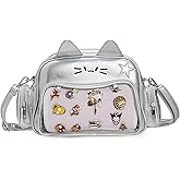 ZAROXOXS Kawaii Ita Bag Crossbody Bag Cute White Cat Backpack Girls Shoulder Bags Pin Display with Insert
