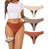 Kvitko Period Underwear for Women 4 Layers Breathable Period Thong Leak Proof Panties Sexy Period Panties