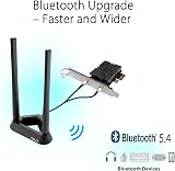 ASUS PCE-BE92BT BE9400 WiFi 7 PCIe Adapter Bluetooth 5.4 OFDMA Tri-Band view 5