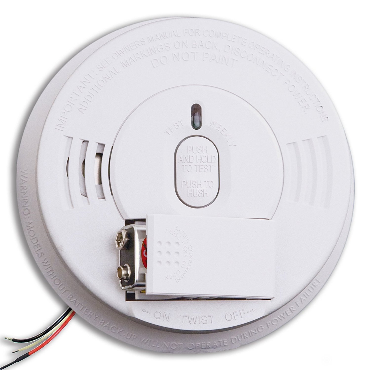 Kidde 1276 AC Hardwired Smoke Alarm I12060 w/ Hush Feature Smoke