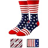 HAPPYPOP Funny Gifts for Men Women - Fishing Golfing Bowling Socks, American Flag Gifts