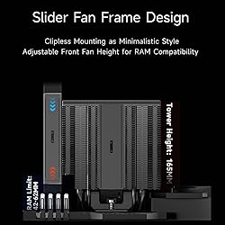 PCCOOLER CPU Cooler Air Freezer, 290W Dual Tower