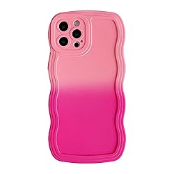 Caseative for iPhone 12 Pro Case,Solid Color Curly