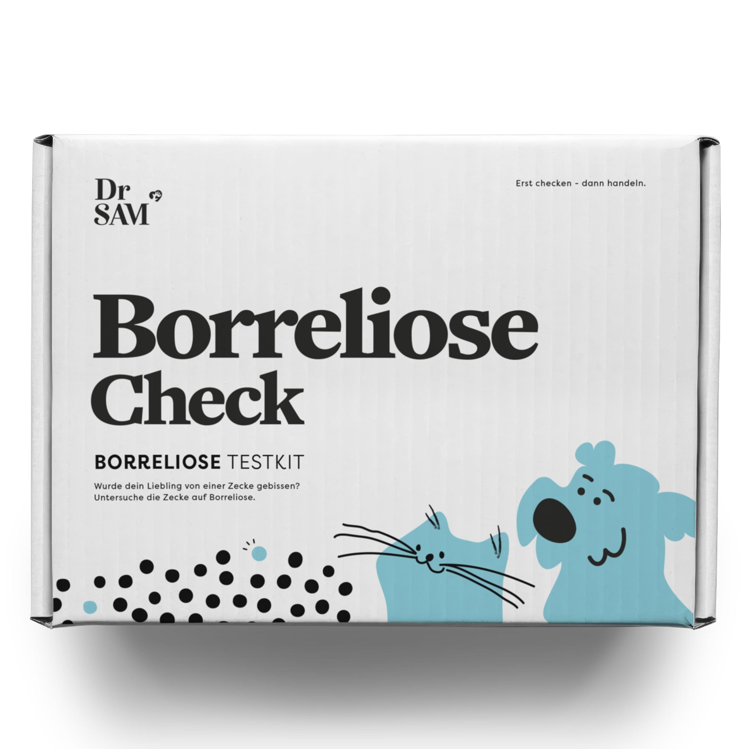 Dr. SAM Tick Test for Dogs and Cats Pawcheck Lyme Disease Test as a Simple Certified Laboratory Test for Home - Quick Result - Tick Test for Dogs and Cats
