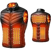 WATO FT Lightweight Heated Vest for Men and Women 3 Heating Levels Electric Heating Vest for Outdoor Activities