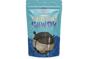 KD Supplies Freeze Dried Ice Cream - Bite Size Airy and Crunchy Ice Cream That Never Melts (Pack of 2, Caramel Cookies 'n Cream)