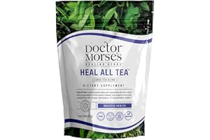 Doctor Morse's™ Heal All Tea | Herbal Formula | 7oz Loose Blend (86 Servings) Caffeine Free | Naturopath Formulated | Full-Body Detox | 100% Organic | Burdock Root, Plantain Leaf, Black Walnut Hull