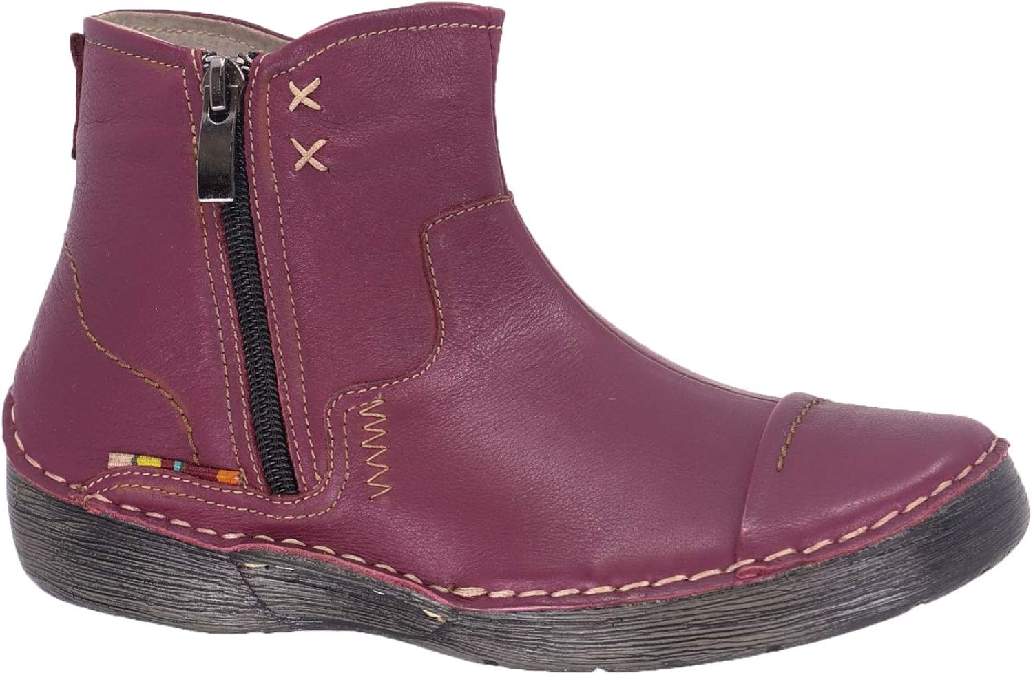 Lady Comfort Women's Leather Bootie Amazon.ca Shoes & Handbags