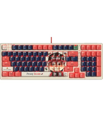 Amazon.com: Bloody AT87 Optical Mechanical Gaming Keyboard, Red 