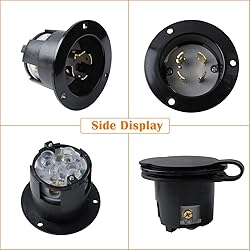 L14-30 Receptacle Generator Plug 30A Flanged Inlet