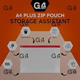 G4GADGET 25 A4 Plus Zip Pouch Document Wallet Assorted Colors Waterproof view 3