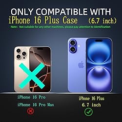 FRLMOOES for iPhone 16 Plus Case with 2 Screen