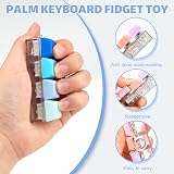 Leikedun 3Pcs Keyboard Fidget Toy 4-Button Keychain Stress Relief Clicker view 3