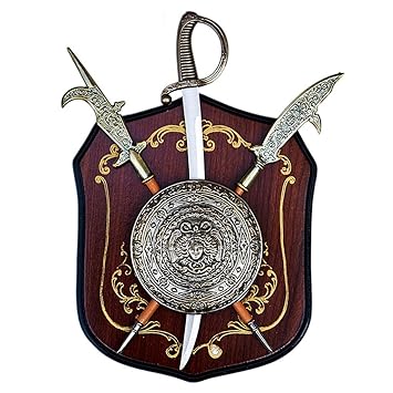Amazon Com Vintage Wall Art Deco Shield Metal Ancient