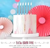 Anniversary House Metallic Rose Gold Spiral Birthday Candles Set of 12 with view 7