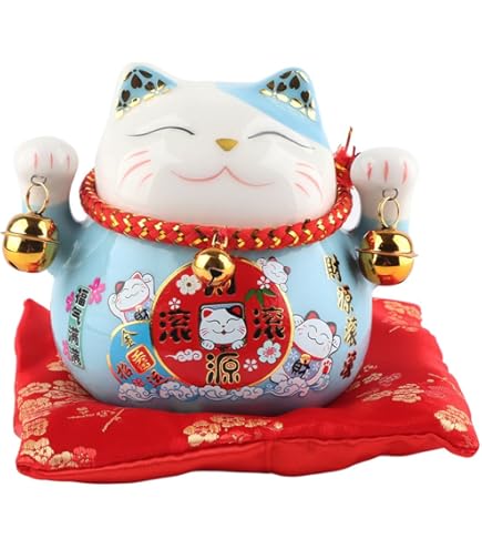その他 lucky cat coin bank Feng Shui Maneki Neko Lucky Cat Coin Bank for Wealth