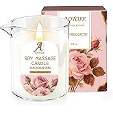 Warming Massage Candle 8.1 OZ for Relaxing and Skin Moisturizing, Massage Oil Candles Scented Candles for Couples, Romantic Gift Scented Candles for Home SPA