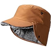 SEEK SURE Winter Hat for Men Warm Hunting Cap Trapper Hat with Brim Water-Repellent for Cold Weather