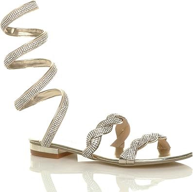 sparkly wrap around heels