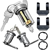 E5TZ-11582-A Ignition Switch Door Lock Cylinder w/Key | Compatible with 1980-1991 Ford Bronco F150 F250 F350,1983-1992 Ranger,1984-1990 Bronco II,1985-89 E150 Econoline Club Wagon