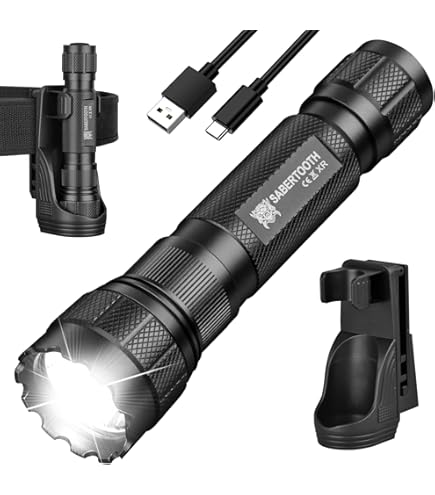 ULTRAFIRE E5 1350 Lumens Tactical Flashlight with Holster for Police