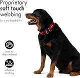 EzyDog Double Up Dog Collar Reflective Neoprene Nylon X-Large Red view 4