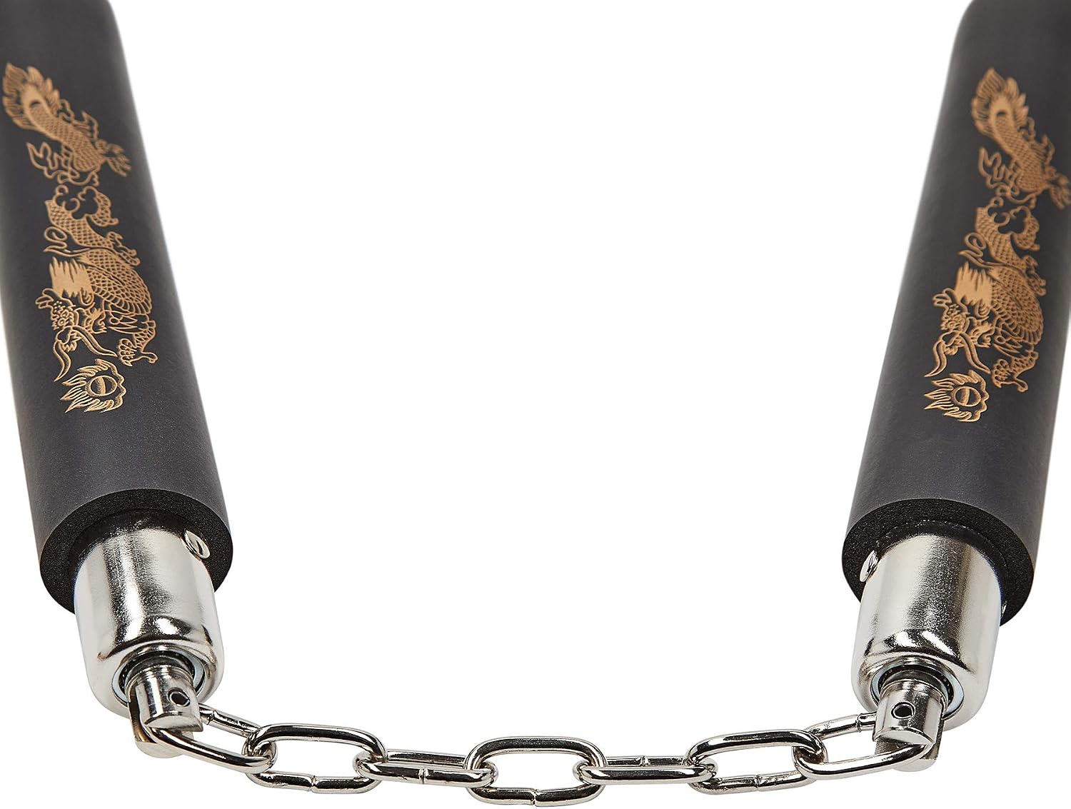Playwell Childrens 8 Inch Safety Foam Nunchucks With Chain - All Black - Image 4