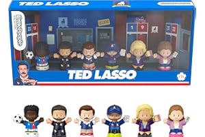 Little People Collector Ted Lasso Series Special Edition Set for Adults & Fans, 6 Figures in Display Package