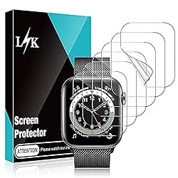 LϟK 8 pack TPU Screen Protector for Apple Watch
