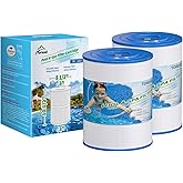 TOREAD NSF-50 Certified Watkins 31114 Replacement Tiger River Spa Filter, Compatible Unicel C-8465, PWK65, Filbur FC-3960, 71827, 71828 Hot Tub Filter, 65 sq. ft Hot Spring Spa Filter 2PACK