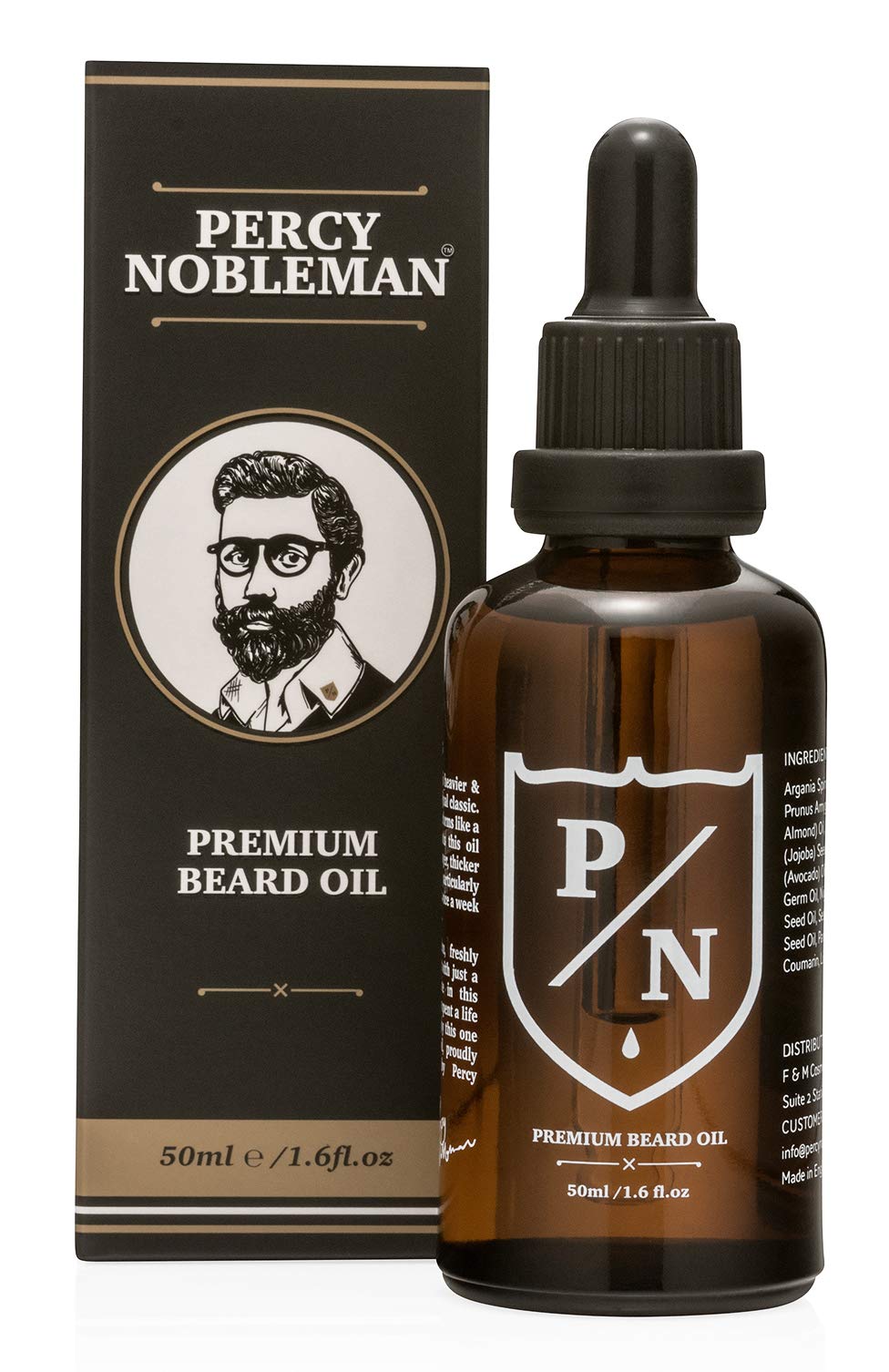 Beard Oil by Percy Nobleman - Premium Scented Blend (50ml)