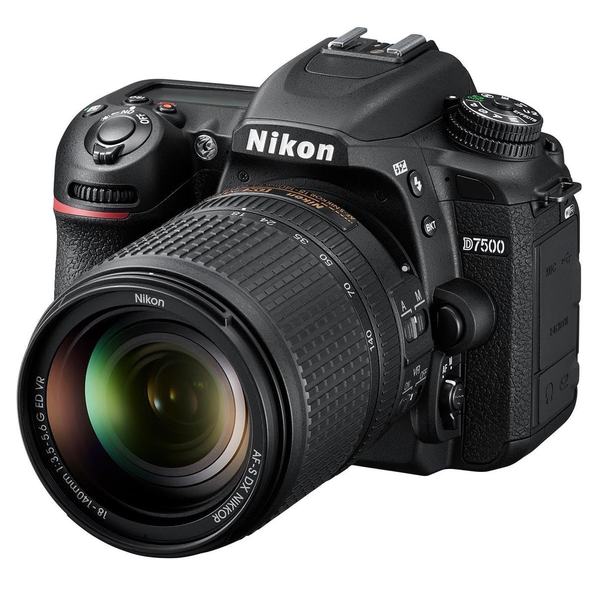 Nikon D7500 DSLR con lente AF-S DX NIKKOR 18-140 mm f/3.5-5.6G ED VR