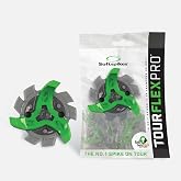 Softspikes Tour Flex Pro Golf Cleats Fast Twist 3.0-18 Replacement Spikes - Green/Charcoal - Also Fits Tri-Lok, Slim-Lok, and Tour Lock Cleat Insert Systems