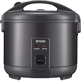 Tiger JNP-S10U-KY 5.5 Cup Capacity Rice Cooker with Non-Stick Inner Pot, Retractable Power Cord, and Keep Warm up to 12 hours, Black